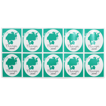 Aufkleber für Bio Shampoo DIY