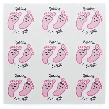 Anpassbare Aufkleber für die Taufe. Online-Verkauf