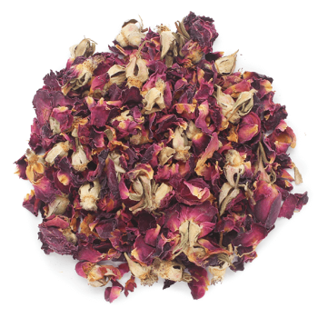 Getrocknete Rosenblätter