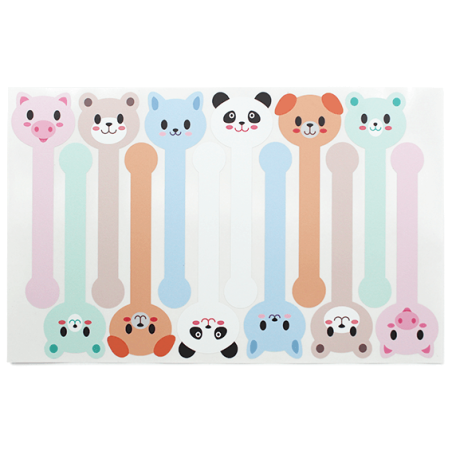 Klebestreifen mit Kindertieren