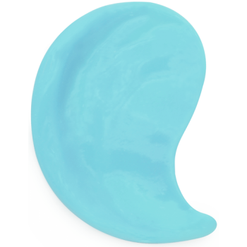 Türkisfarbener Flüssigfarbstoff zur Herstellung von Glycerinseife.