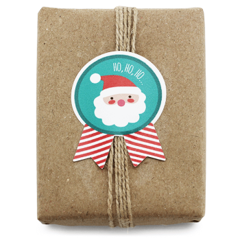 Dekorative Aufkleber Weihnachtsabzeichen. Online-Shop