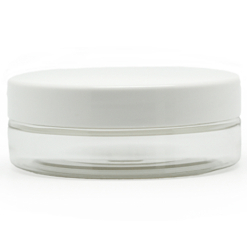 Priehľadné nádoby 50 ml biele viečko Priehľadné nádoby 50 ml biele viečko