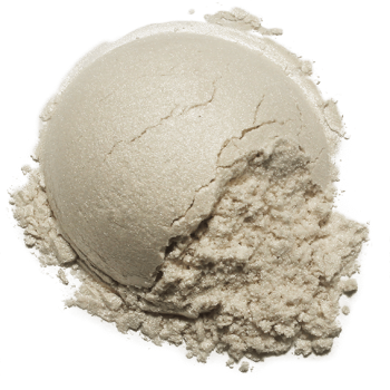 Kozmetický sľudový prášok perleťovo biely