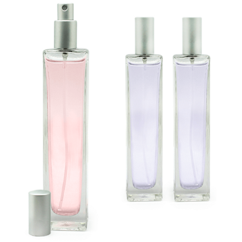 Fľaštička na parfum 100 ml vysoká so strieborným rozprašovačom. Predaj online. Fľaštička na parfum 100 ml vysoká so strieborným rozprašovačom. Predaj online.