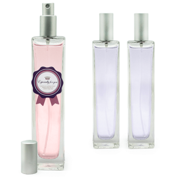 Fľaštička na parfum 100 ml vysoká so strieborným rozprašovačom. Predaj online. Fľaštička na parfum 100 ml vysoká so strieborným rozprašovačom. Predaj online.