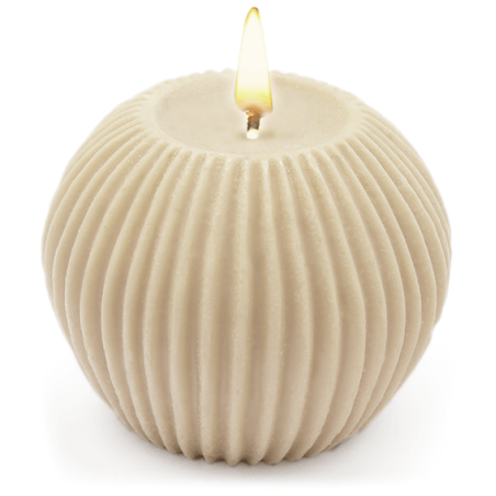 Forma na sviečky guľa s pruhmi