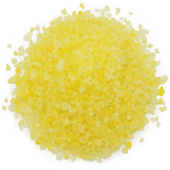 Citrónovožlté farbiace soli a bomby do kúpeľa