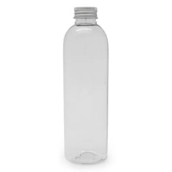Hohe PET-Flasche 250 ml Aluminium-Schraubverschluss