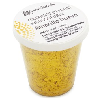 Vo vode rozpustné vajíčkovo žlté farbivo v prášku