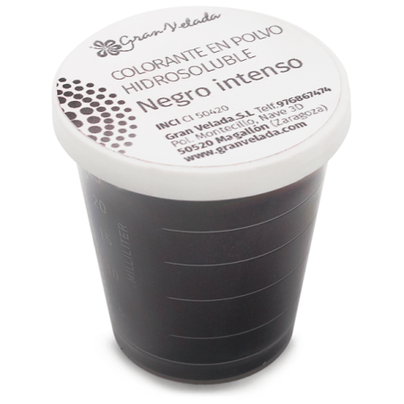 Vo vode rozpustné čierne farbivo v prášku
