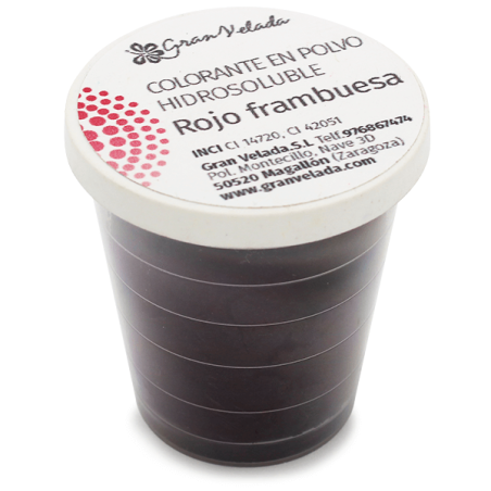 Vo vode rozpustné malinovo červené farbivo v prášku