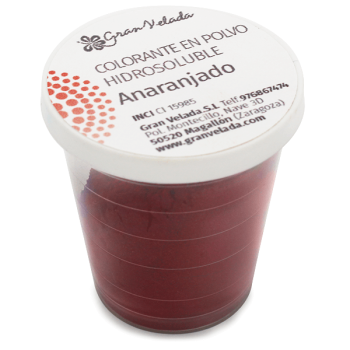 Vo vode rozpustné pomarančové farbivo v prášku