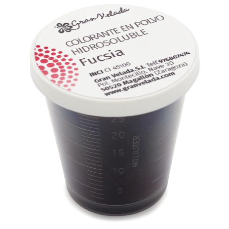 Vo vode rozpustné fuksiové farbivo v prášku