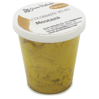 Horčicové pigmentové farbivo na sviečky