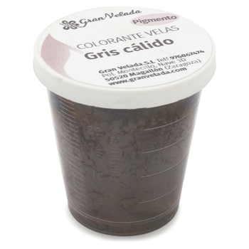 Teplé sivé pigmentové farbivo na sviečky