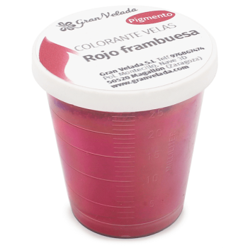 Himbeerroter Pulverfarbstoff zur Herstellun von Kerzen.