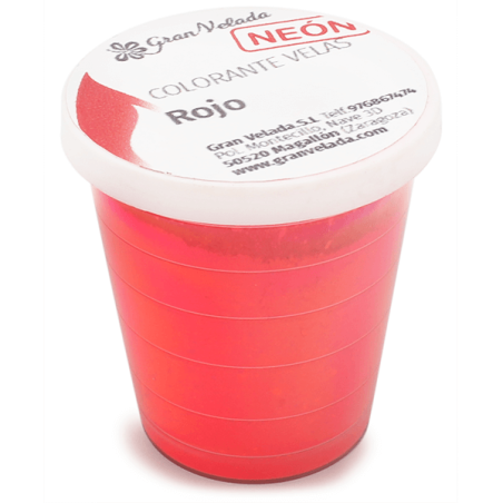 Neonroter Pigmentfarbstoff für Kerzen