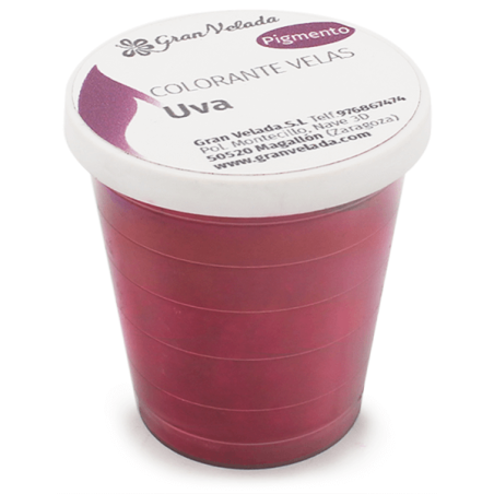 Hroznové pigmentové farbivo na sviečky