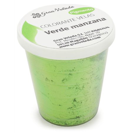 Apfelgrüner Pigmentfarbstoff für Kerzen