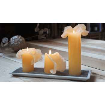 Kerzen, die sich in zwei Hälften öffnen. Set zur Herstellung.