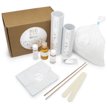 Kerzen, die sich in zwei Hälften öffnen. Set zur Herstellung.