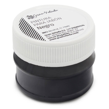 Schwarze Seifenfarbe