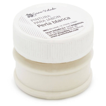 Biela perlová farba na mydlo