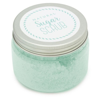 Hausgemachte Zuckerpeeling-Aufkleber. Online-Verkauf