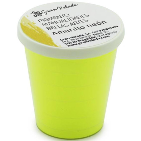 Farebný pigment na ručné práce neónovo žltá