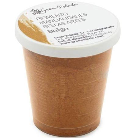Beigefarbenes Farbpulverpigment zum Basteln