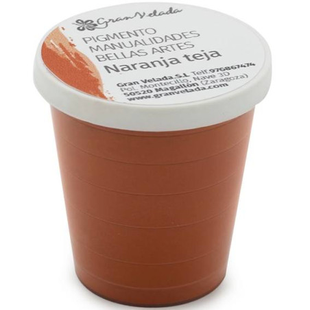 Farebný pigment na ručné práce tehlovo oranžová
