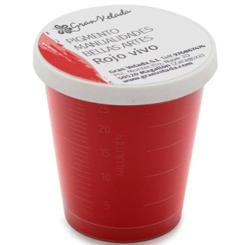 Farebný pigment na ručné práce jasne červená