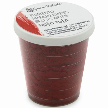 Farebný pigment na ručné práce tehlová červená