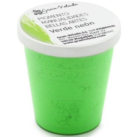 Farebný pigment na ručné práce neónovo zelená