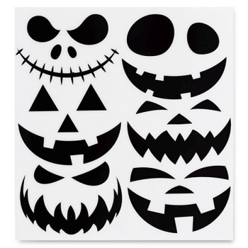 Nálepky halloweenskej tekvice Nálepky halloweenskej tekvice
