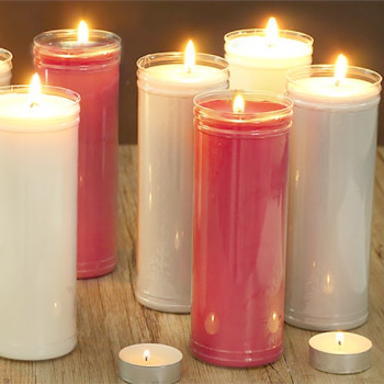 Plastové nádoby na liturgické sviečky. Online predaj Plastové nádoby na liturgické sviečky. Online predaj