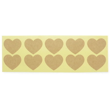 Herzaufkleber für Verpackungen
