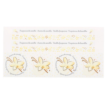 Kaufe dekorative Vanille-Aroma-Aufkleber. Online-Verkauf