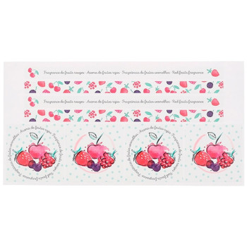 Kaufe Aufkleber mit roten Früchten. Online-Verkauf.