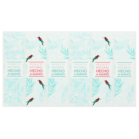 Aufkleber mit Pflanzenmotiven