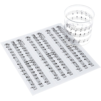 Kerzengläser mit Musiknoten. Online-Verkauf