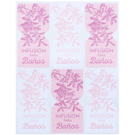 Aufkleber Kräuterbadezusätze