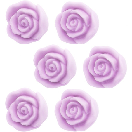 Form für Kerzen 6 klassische Rosen