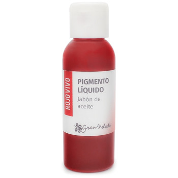 Jasne červené farbivo tekuté pigmentové olejové mydlo