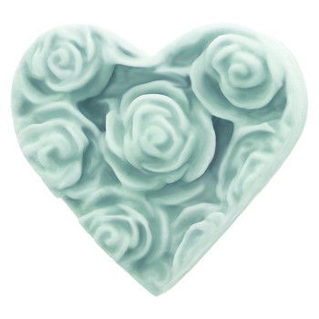 Forma na výrobu mydlového srdca s ružami