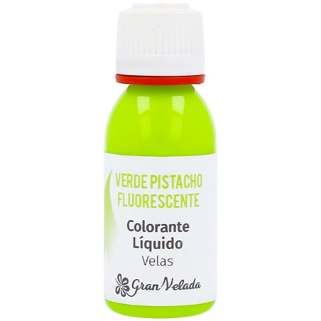 Fluoresziender pistatazien-Flüssigfarbstoff zur Herstellung von Kerzen