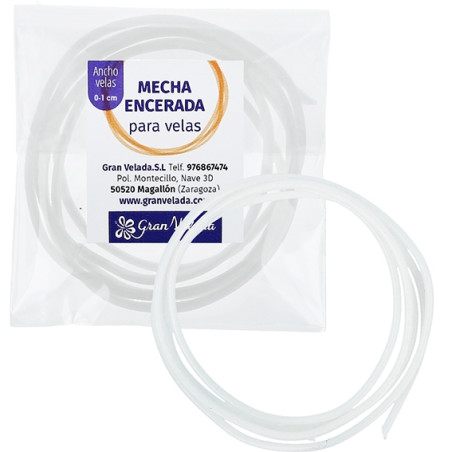 Gewachster Kerzendocht 0-1 cm