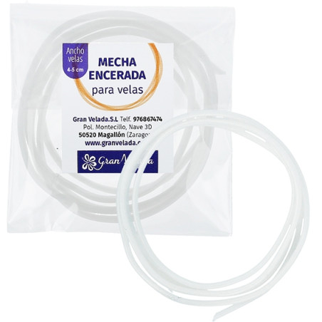 Gewachster Kerzendocht 4-5 cm