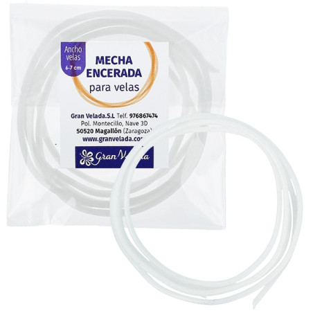 Gewachster Kerzendocht 6-7 cm